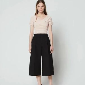 Sandro Paris pink short sleeve knit top. Size 2- fits like 0. Like new.